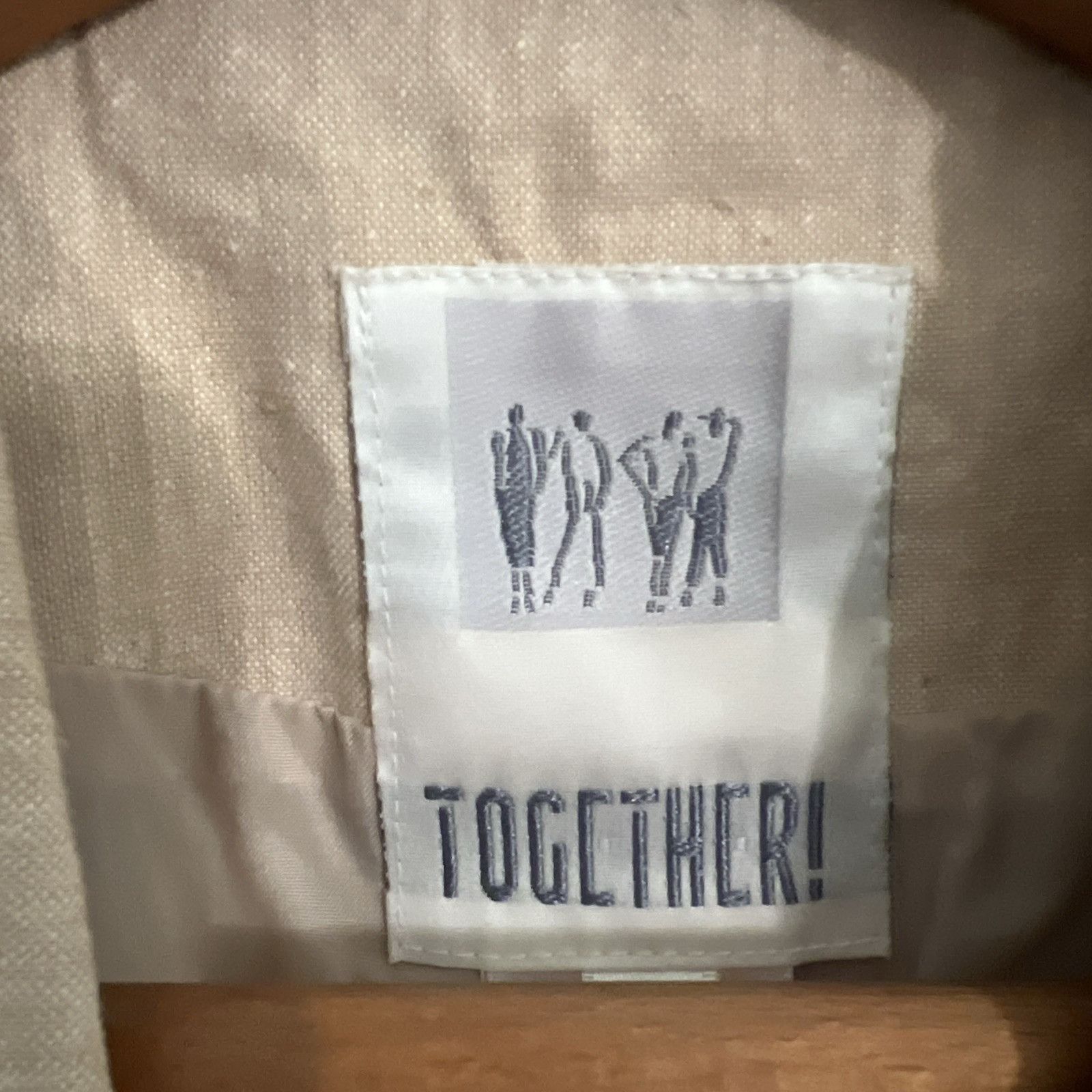 By Together Vintage TOGETHER S8 blazer And S6 Vest. Exc. Cond. Ramie/co Size M / US 6-8 / IT 42-44 - 4 Thumbnail