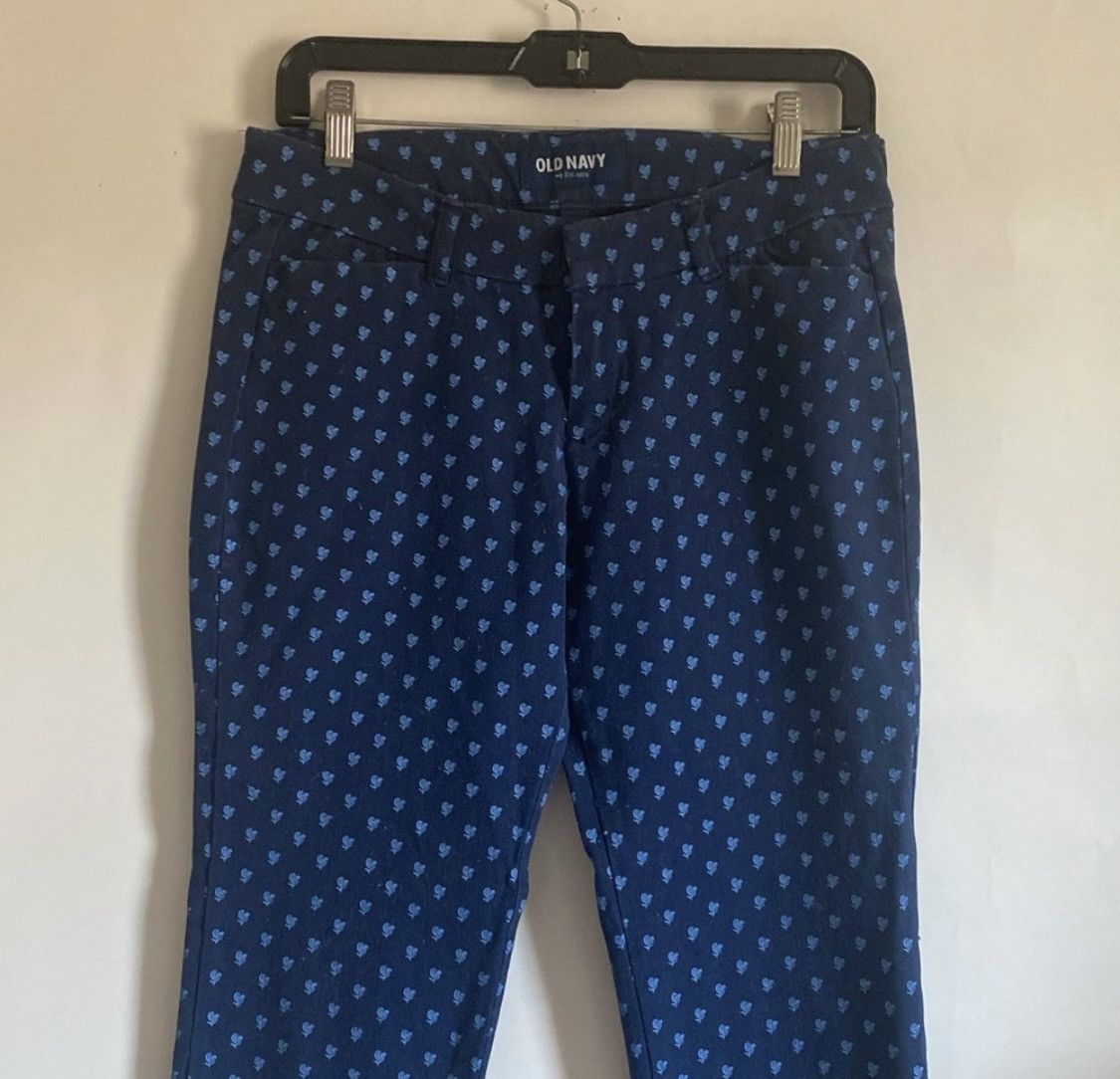 Old Navy OLD NAVY PRINTED MID RISE STRETCH ANKLE PANTS Size 28" / US 6 / IT 42 - 4 Thumbnail