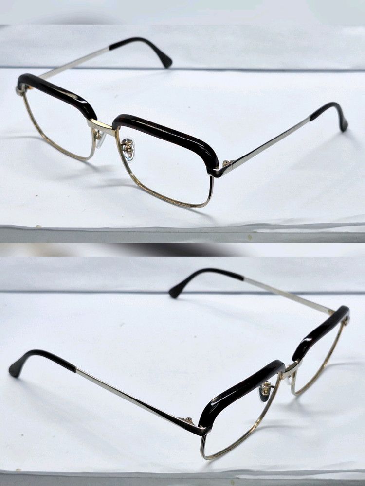 Other VINTAGE 1980s No.5117 Browline Glasses 52mm Classic Square Size ONE SIZE - 3 Thumbnail