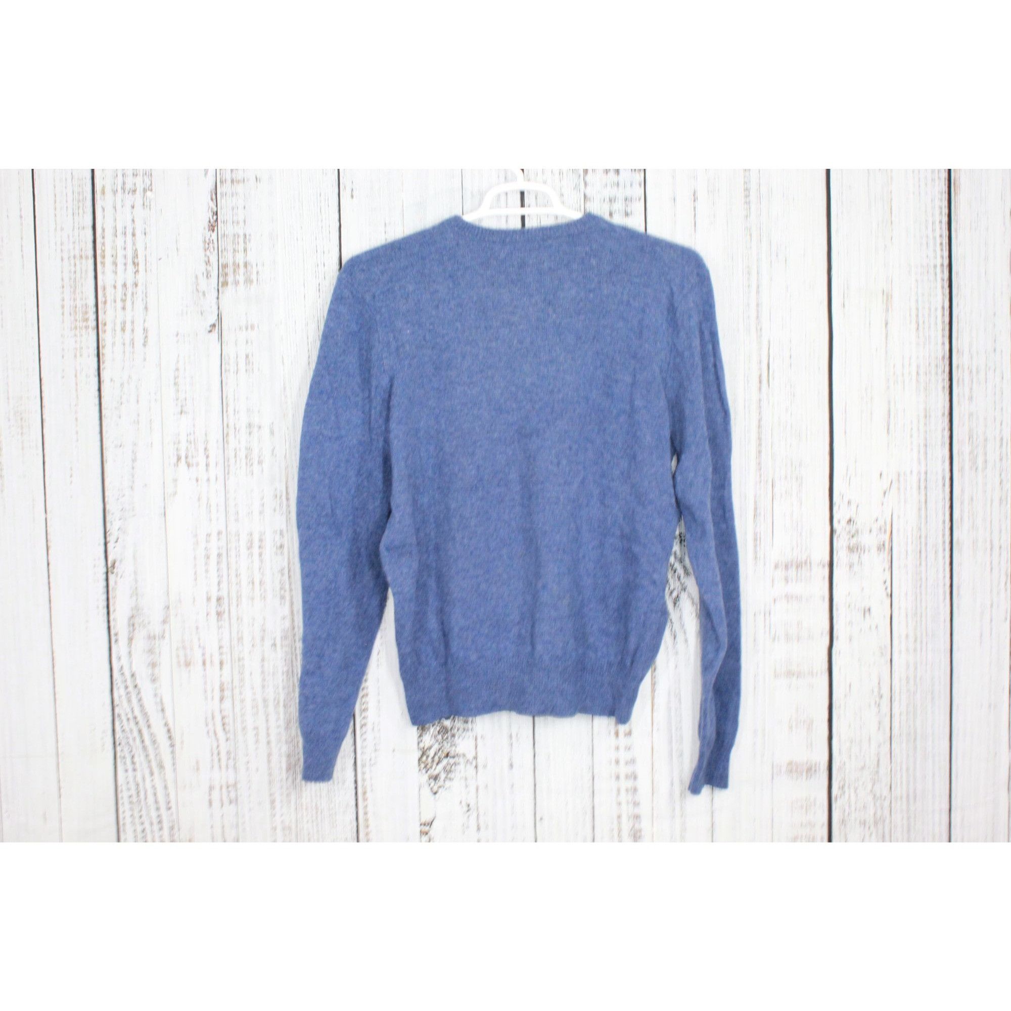 Polo Ralph Lauren Polo Ralph Lauren Lambswool V-Neck Sweater Blue XL Size US XL / EU 56 / 4 - 2 Thumbnail