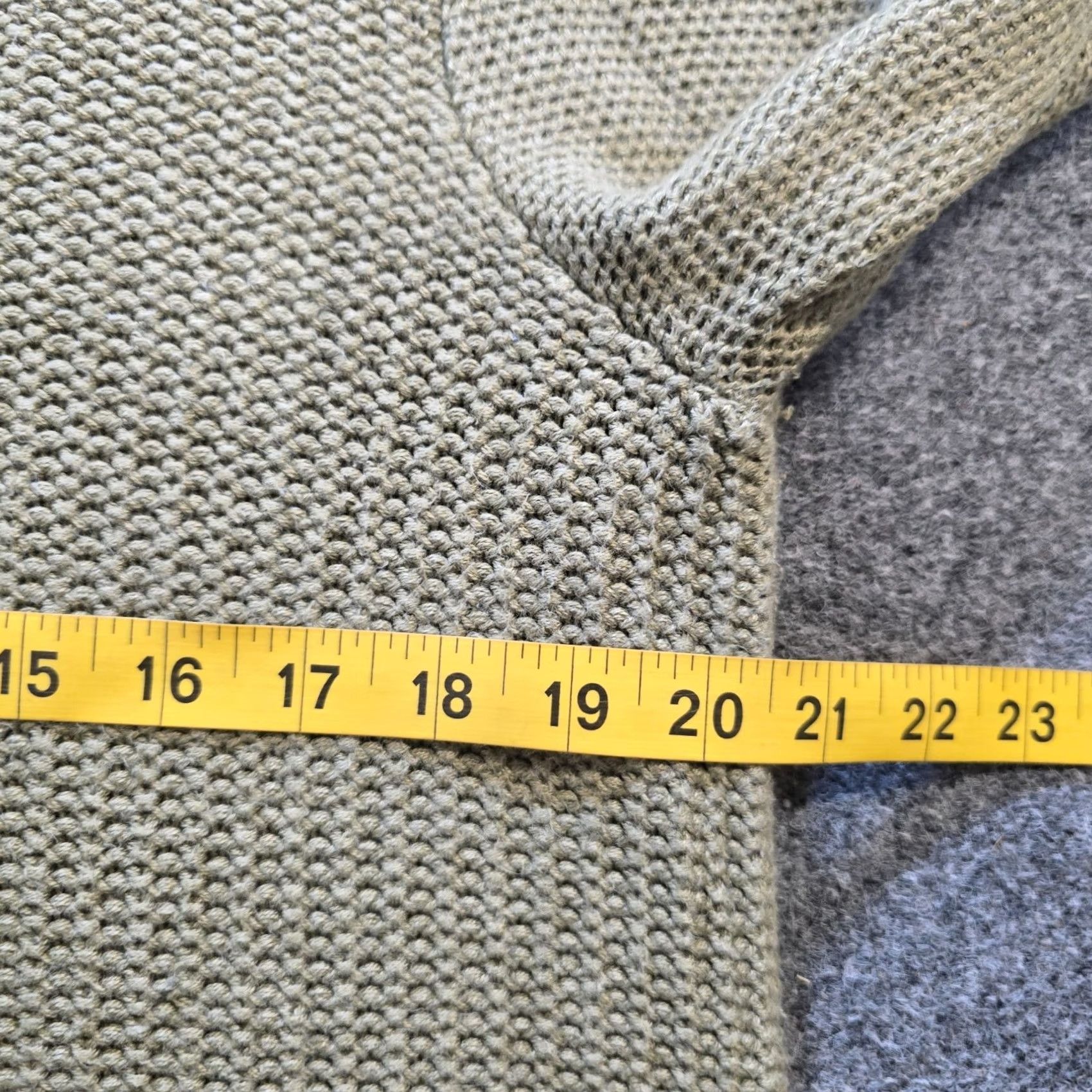 J. Jill J. Jill Sweater Women Size PM Petite Green Chunky-Knit Crew Neck Basic Casual Pullover Knit Winter Fall Spring Regular Sab? Size M / US 6-8 / IT 42-44 - 5 Thumbnail