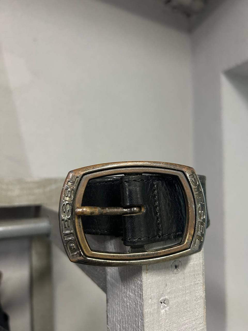 Diesel Diesel mens black leather belt 100/40 Size 40 - 1 Thumbnail
