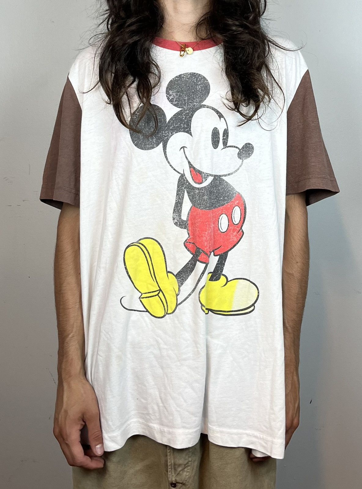 Disney × Japanese Brand × Mickey Mouse Vintage Mickey Mouse Disney Tee Size US XXL / EU 58 / 5 - 1 Thumbnail