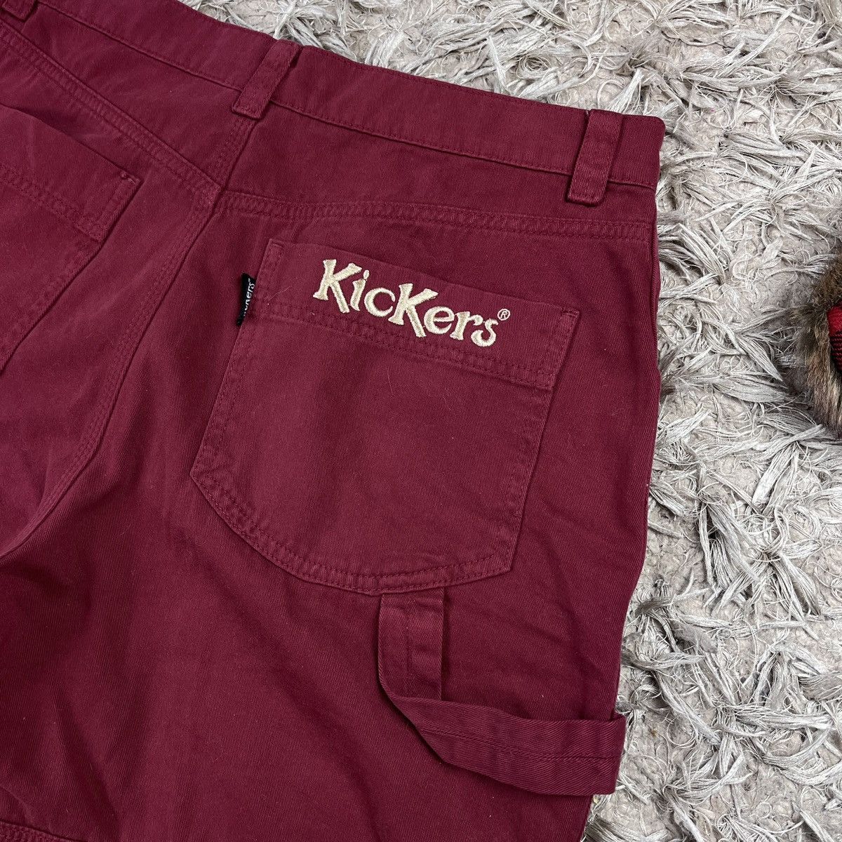 Kickers Vintage Red Pants Kickers Cargo Rap Y2k Skate Affliction Size US 32 / EU 48 - 4 Thumbnail