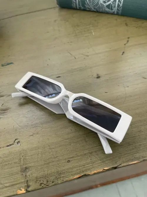 Vintage Rectangle Punk Sunglasses Size ONE SIZE - 3 Thumbnail