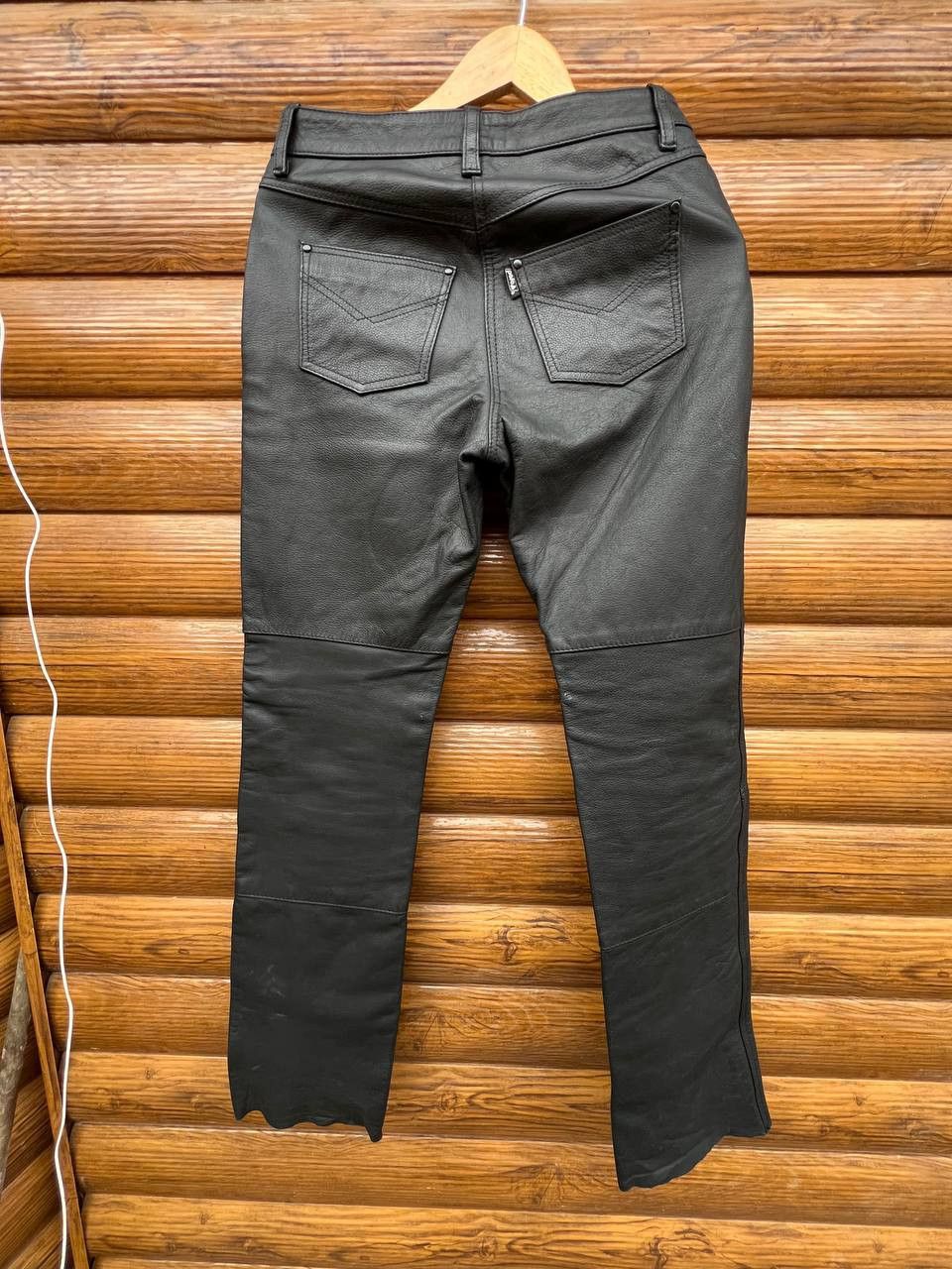 Leather Vintage Leather pants Moto womens Size 36" / US 14 / IT 50 - 2 Thumbnail
