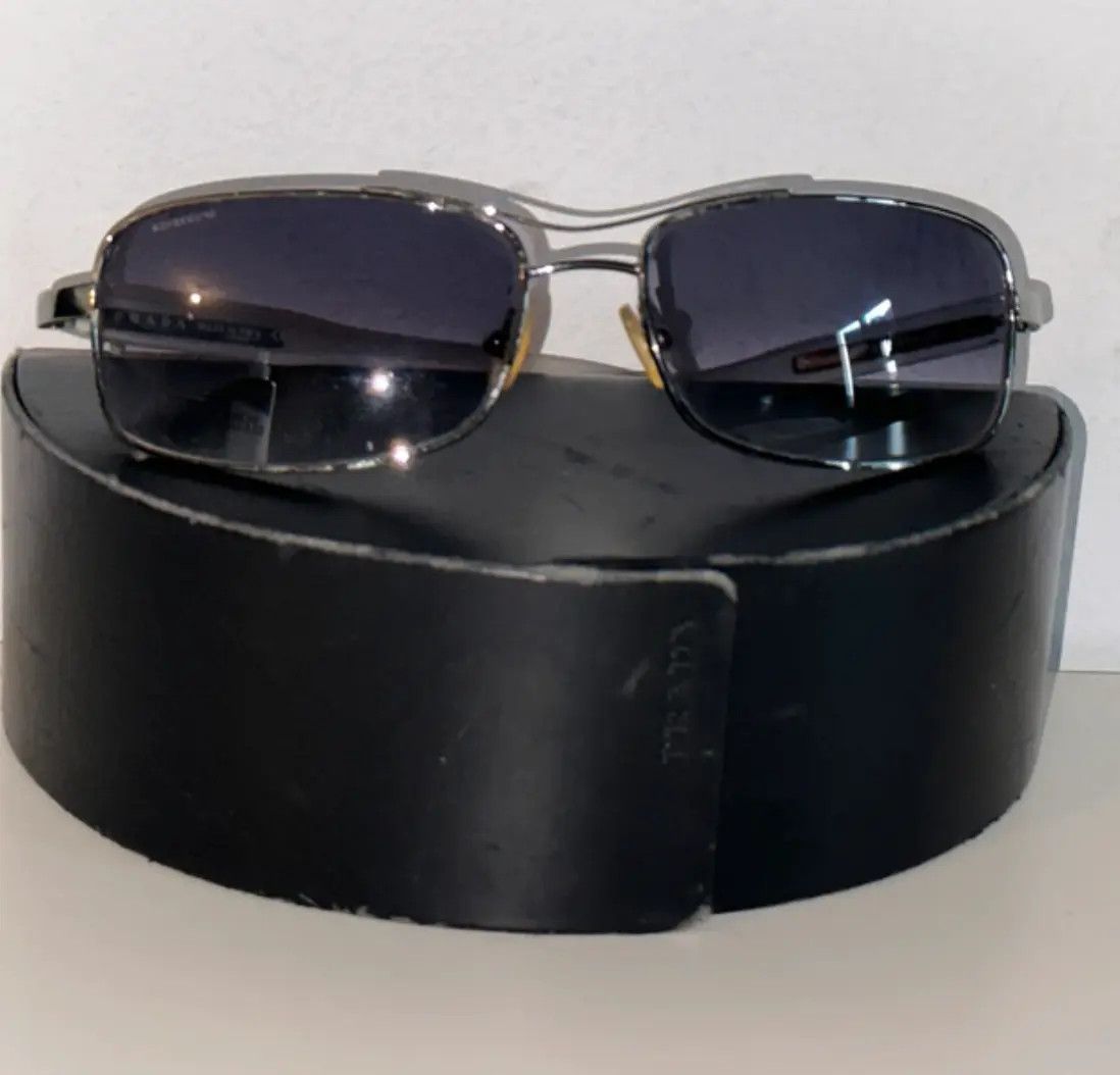 Prada × Vintage PRADA Sunglasses SPR 54 Sport Symbol Wrap Shield Mask RI883 Size ONE SIZE - 2 Thumbnail