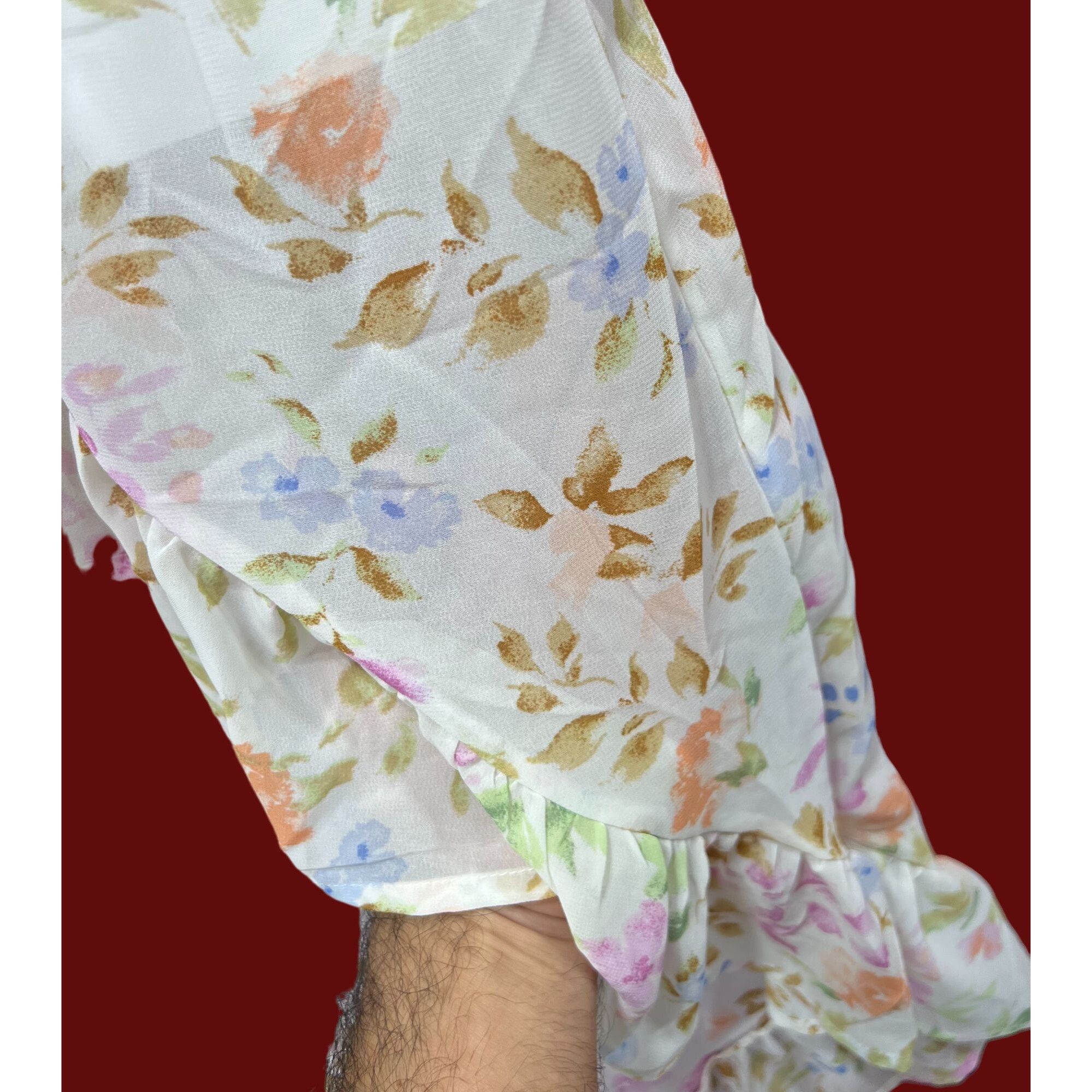 rue21 Rue 21 - Women's Summer Sleeveless High Low Hem Ruffle Flora Size XS / US 0-2 / IT 36-38 - 15 Thumbnail