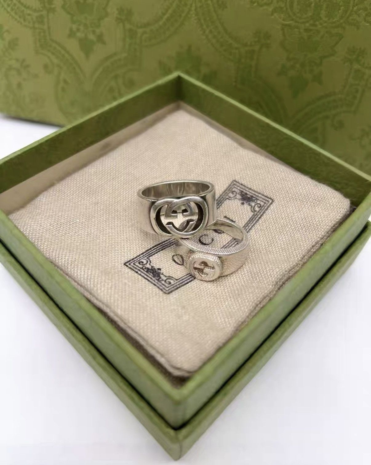 Gucci Gucci sterling silver Double G ring J38 Size ONE SIZE - 1 Thumbnail