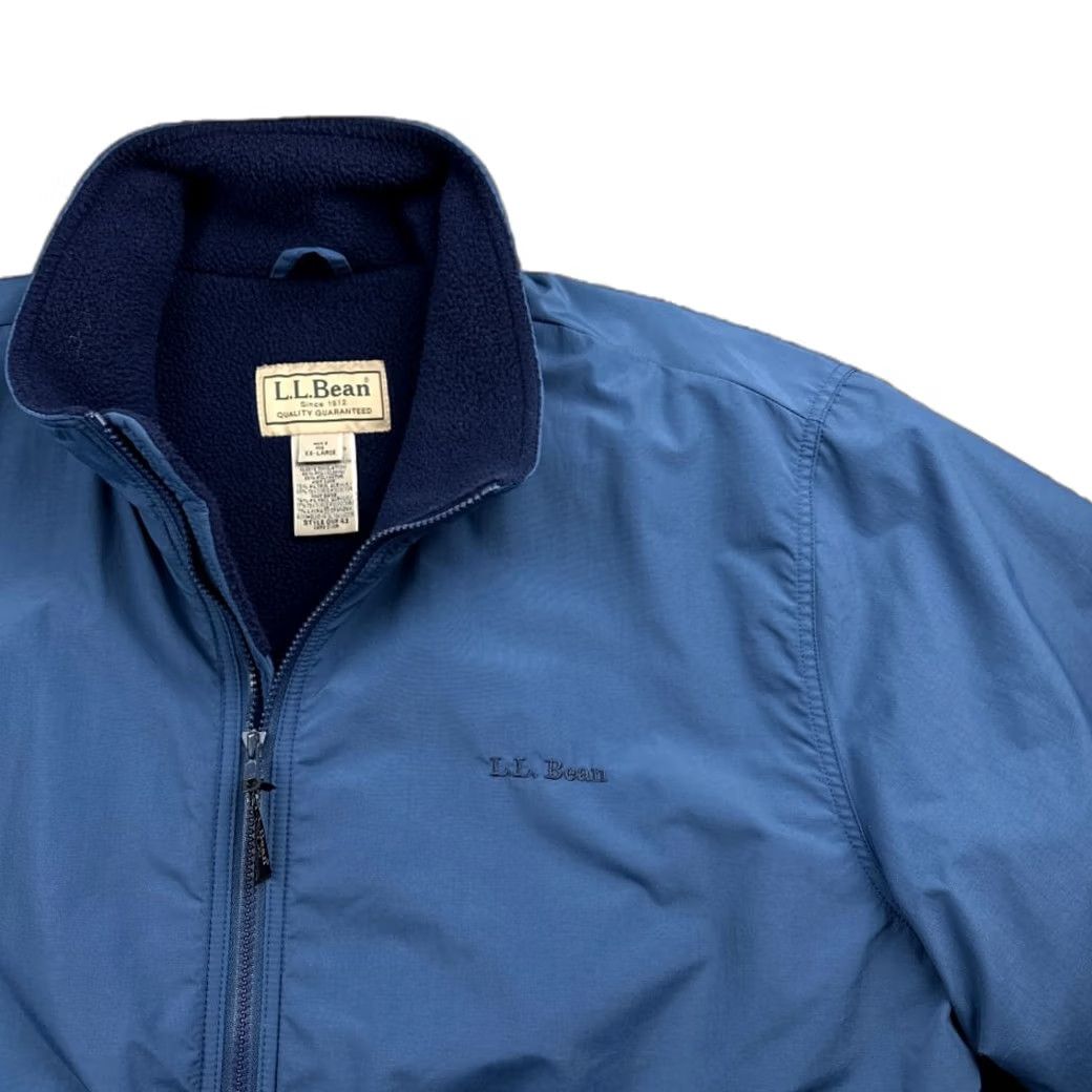 Vintage VINTAGE L.L. Bean Jacket Mens 2XL Blue Heavyweight Nylon Zip Pockets Lined 90s Bomber Coat Size US XXL / EU 58 / 5 - 3 Thumbnail
