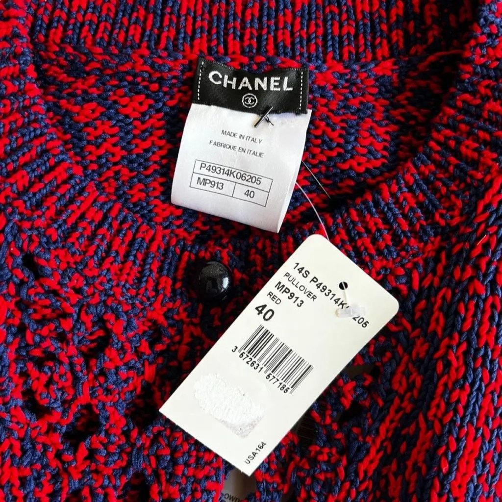 Chanel CHANEL(Spring 2014 "ART" Runway Collection)Knit Sweater,FR40 Size M / US 6-8 / IT 42-44 - 6 Thumbnail