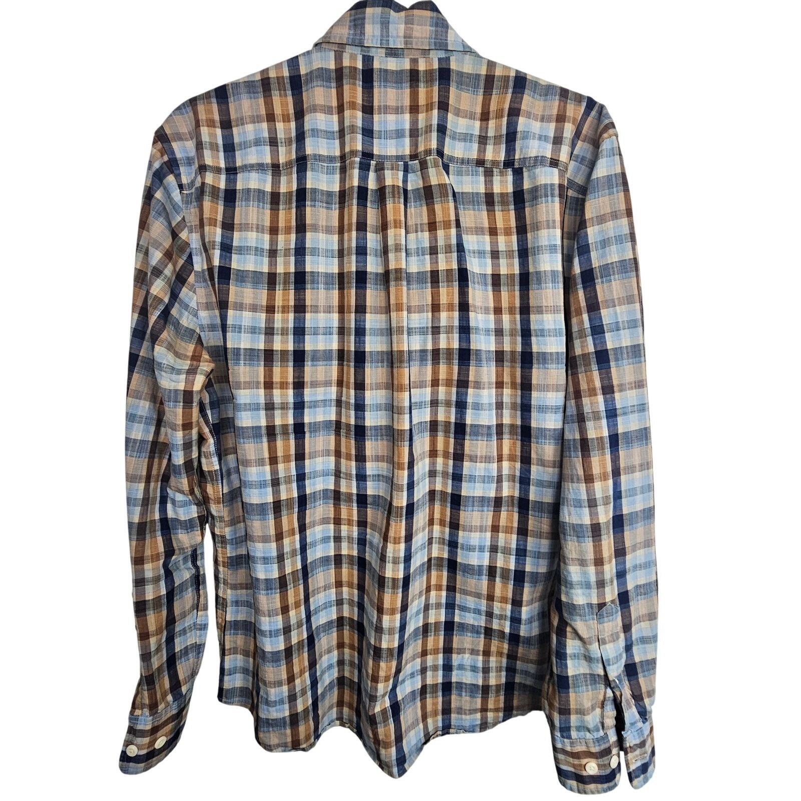 johnnie-O Johnnie-O Hanging Out Mens Plaid Shirt Size M Preppy Coastal Size US M / EU 48-50 / 2 - 9 Thumbnail