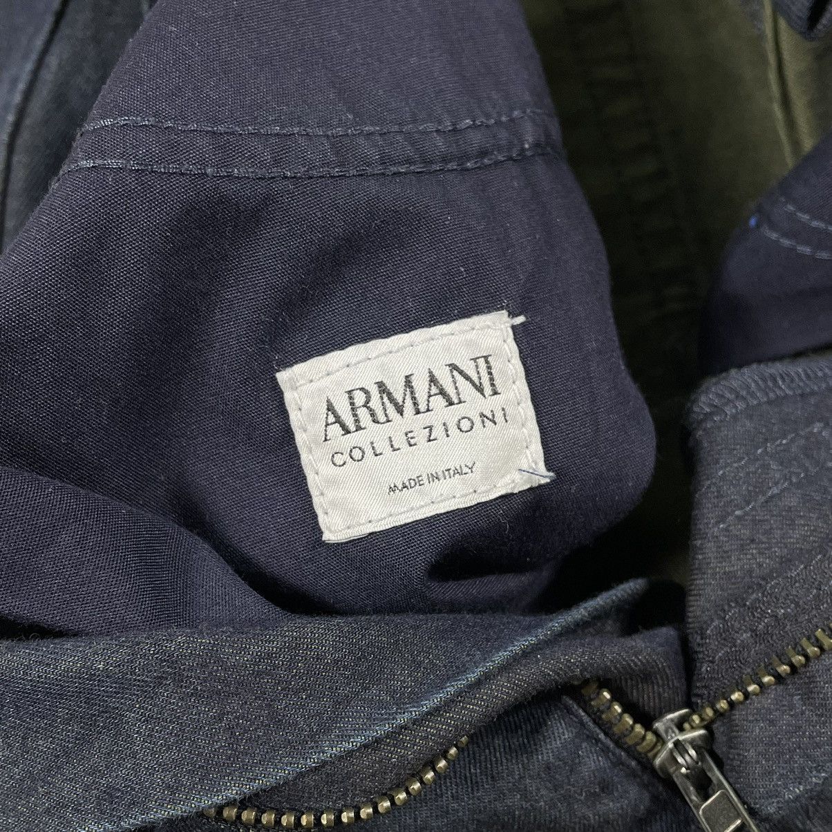Armani × Giorgio Armani Armani Collezioni Italy Real Baggy Mettalic Logo Pants Size US 32 / EU 48 - 10 Thumbnail