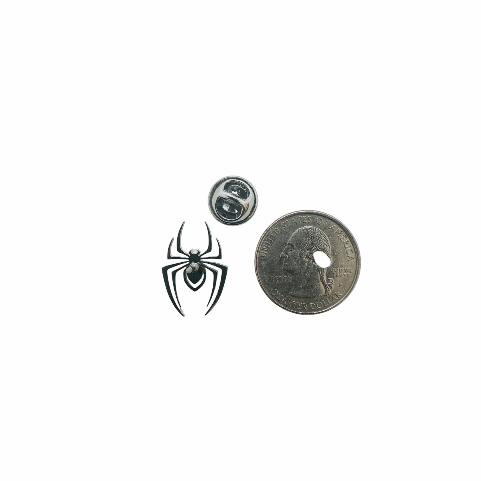 Other Gothic Spider Brooch Stainless Steel Badge Pins Silver Metal Size ONE SIZE - 4 Thumbnail