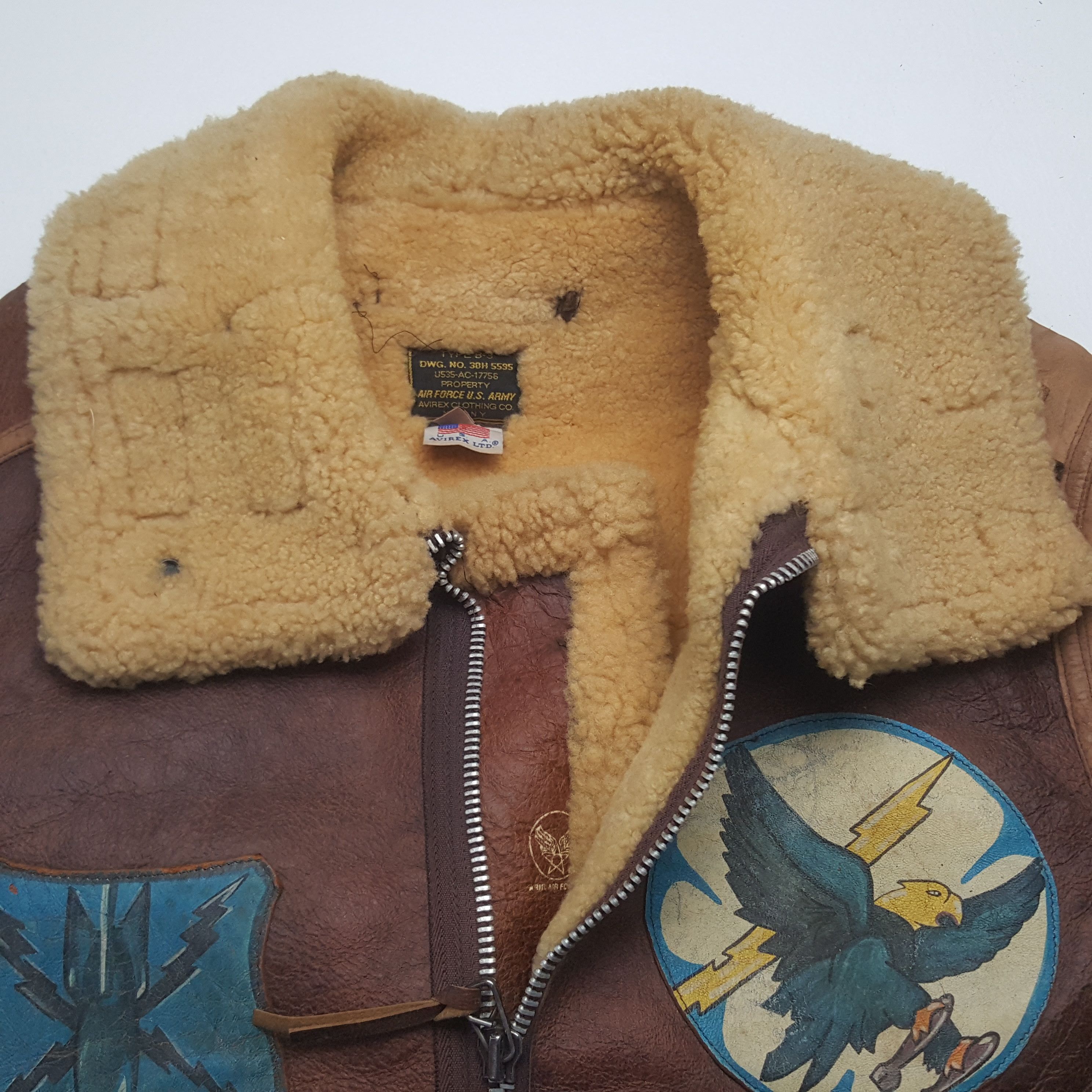 Avirex Vintage Avirex Air Force Winter Leather Jacket C303N9 Size US L / EU 52-54 / 3 - 5 Thumbnail