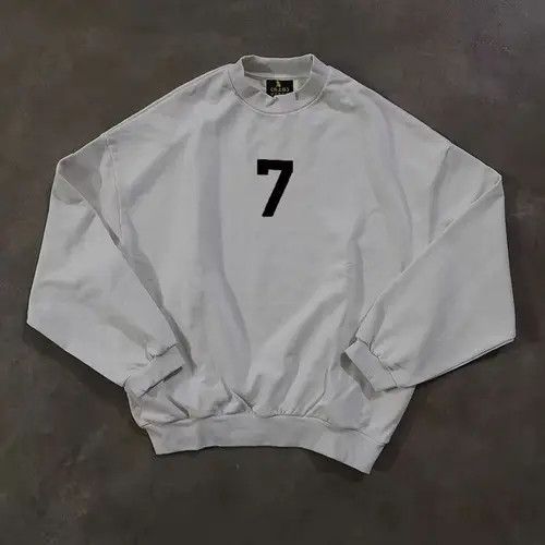 Other Hirase x Mint Loose Fit 7 Print White Long Sleeve T-Shirt Size US M / EU 48-50 / 2 - 7 Thumbnail