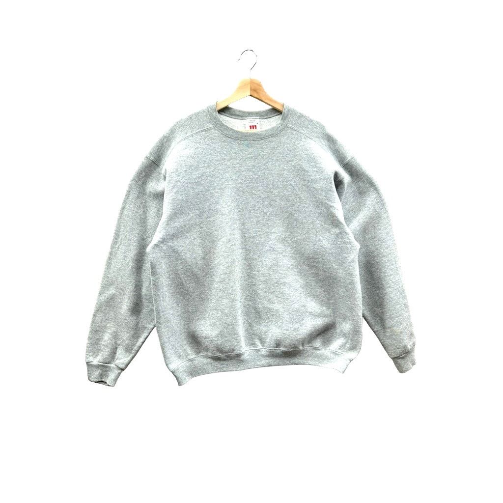 Vintage × Wilson 1990's Wilson Heather Gray Essential Crewneck Size US XL / EU 56 / 4 - 1 Thumbnail