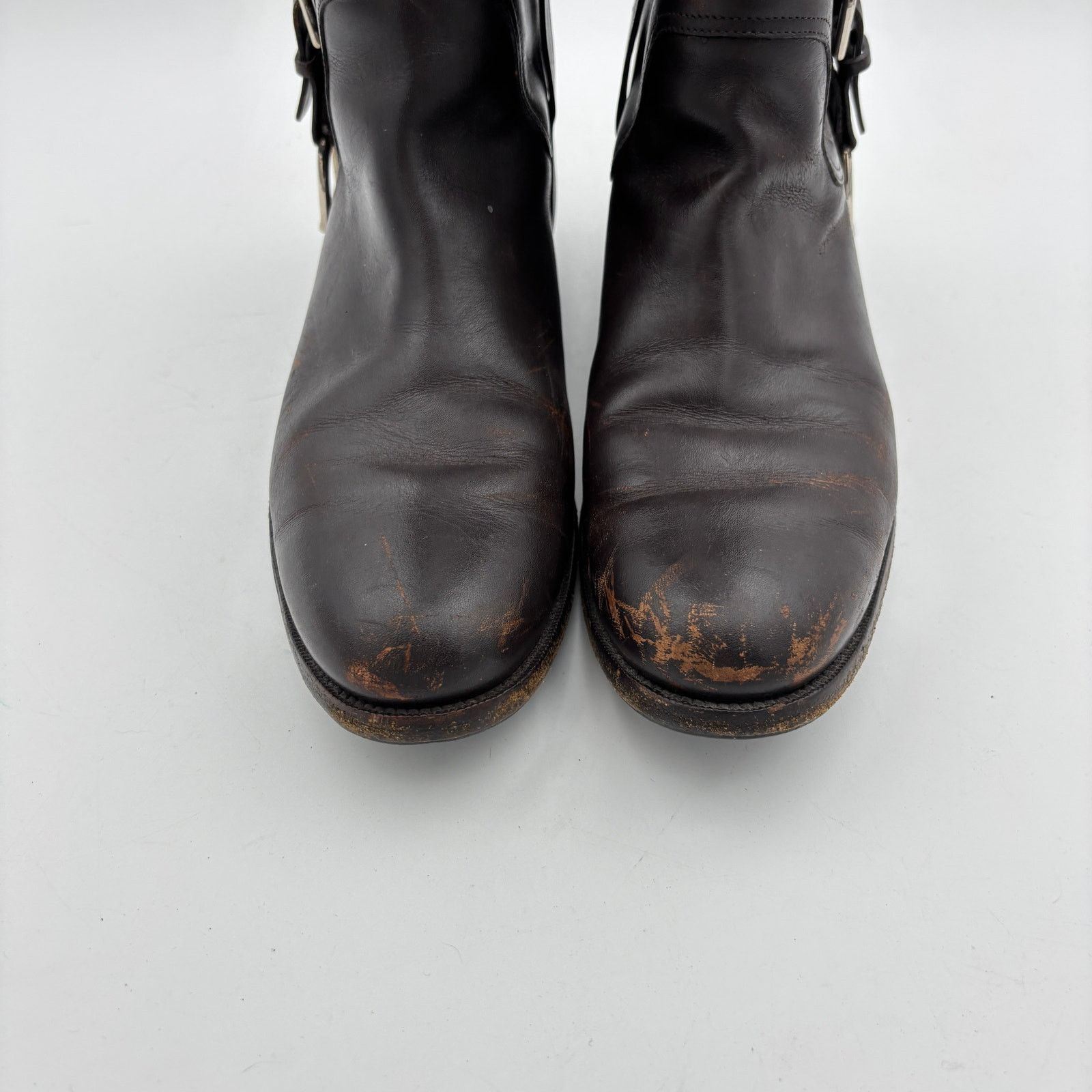 Ralph Lauren Purple Label Ralph Lauren Collection Purple Label Brown Leather Boots 8B Size US 8 / IT 38 - 14 Thumbnail