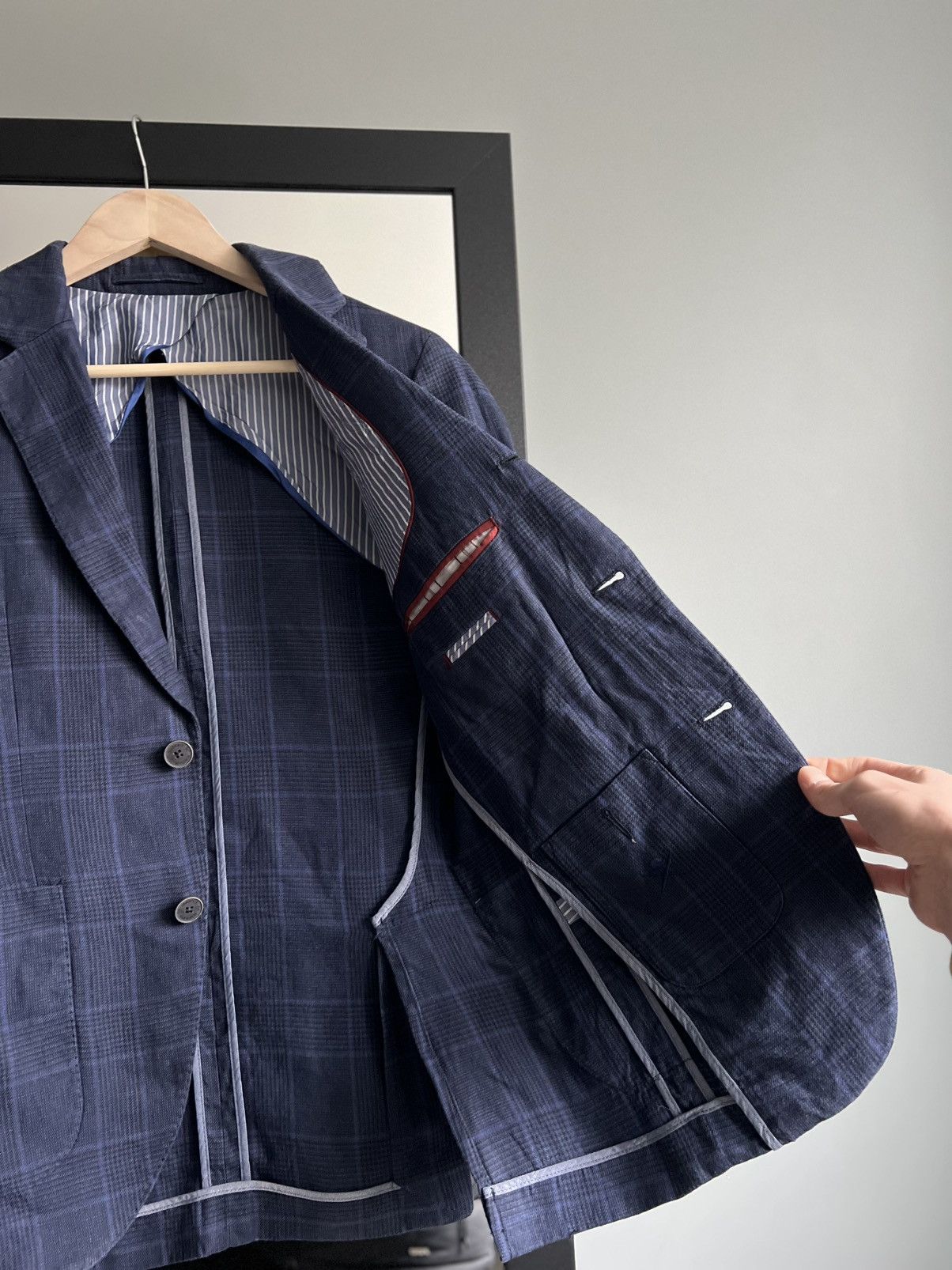 Hackett Hackett London 100% Linen Blazer Jacket Size 34R - 3 Thumbnail