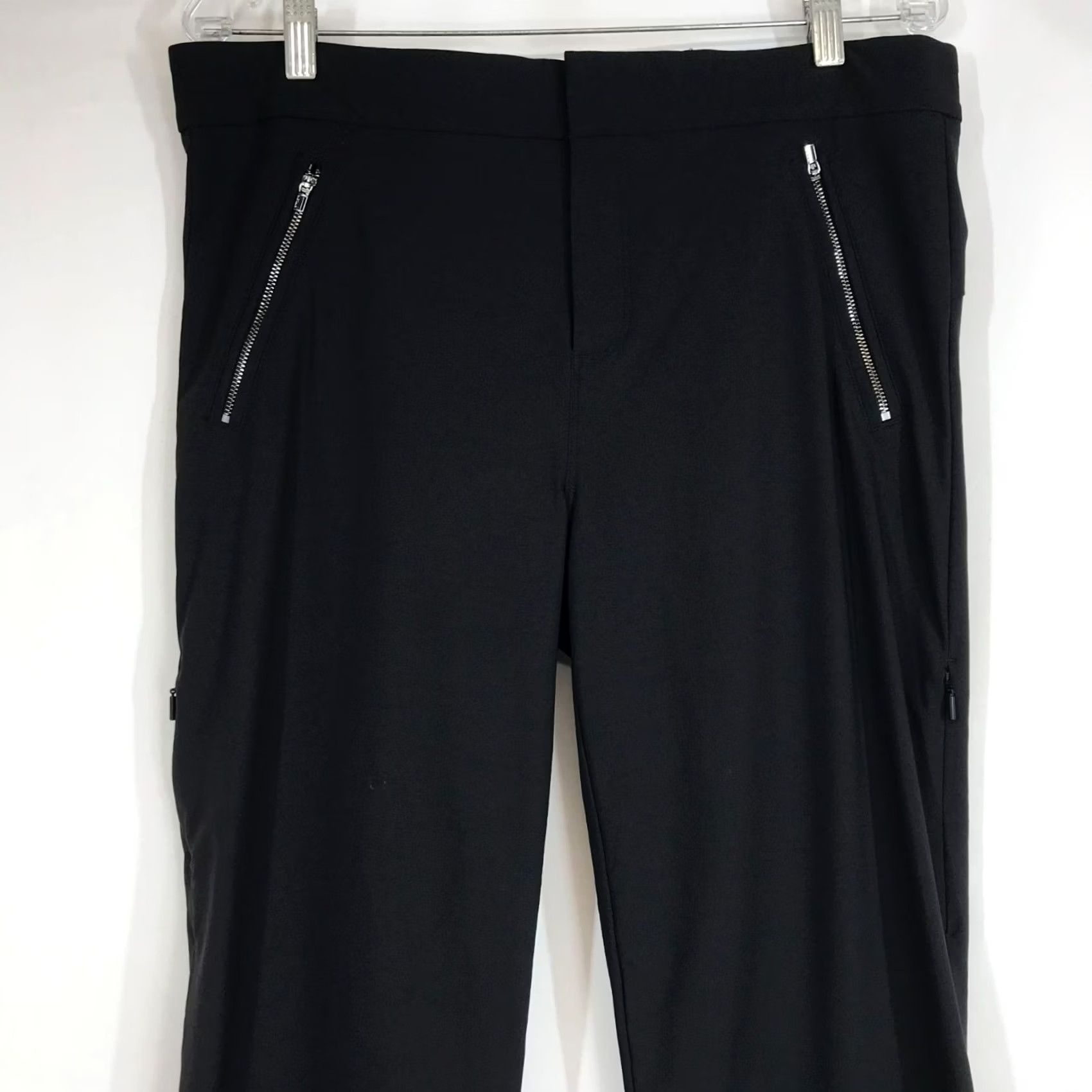 Athleta ATHLETA Women's Black Nylon Blend Dress Pants Pockets Size 12 Size 34" / US 12 / IT 48 - 2 Thumbnail