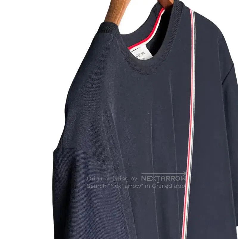 Thom Browne Thom Browne Summer Blue Cotton Short Sleeve T-Shirt . Size US XXL / EU 58 / 5 - 6 Thumbnail