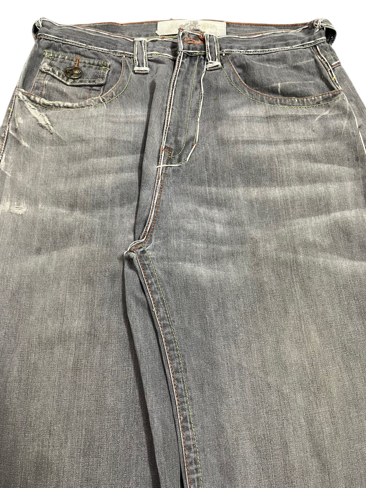 JNCO Vintage Japanese Brand Faded Wash Style Baggy Jeans Size US 32 / EU 48 - 4 Thumbnail