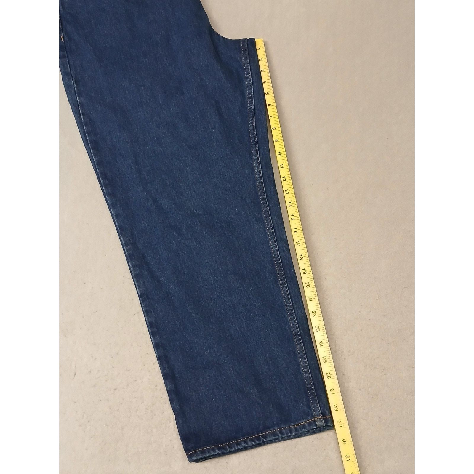 Kirkland Signature Kirkland (42x30) Men's Straight Leg Blue Denim Jeans Size US 42 / EU 58 - 4 Thumbnail