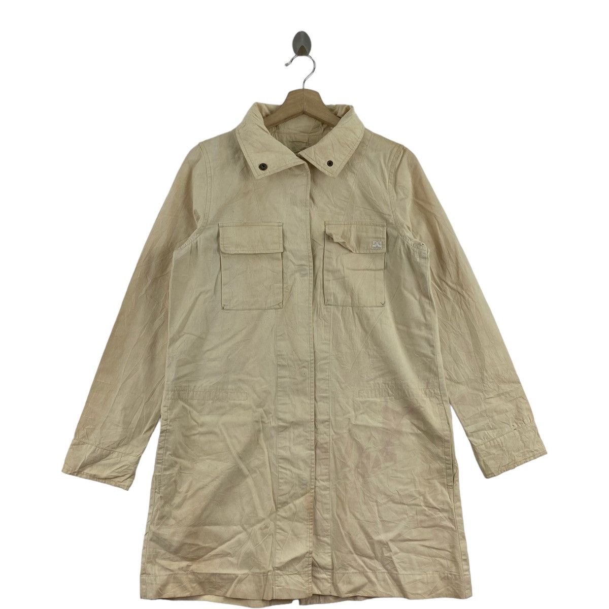 Japanese Brand CANTWO Japanese Brand Cream Trench Coat Jacket Size US S / EU 44-46 / 1 - 1 Thumbnail