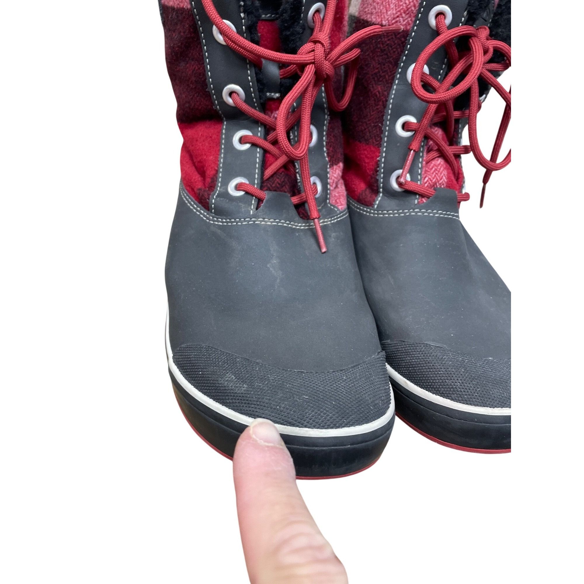 KEEN Keen womans red black plaid waterproof wool insulated winter Size US 10 / IT 40 - 16 Thumbnail