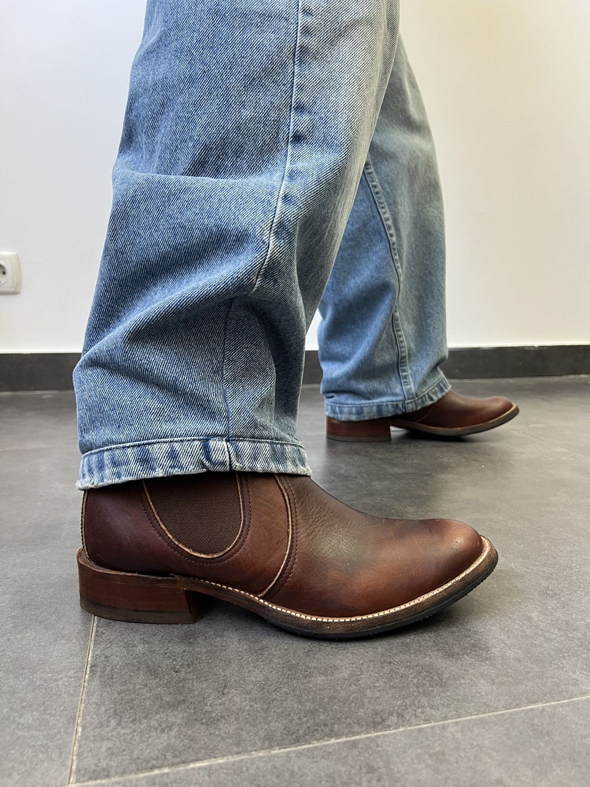 Red Wings Chelsea Boots Amber Harness Made in USA