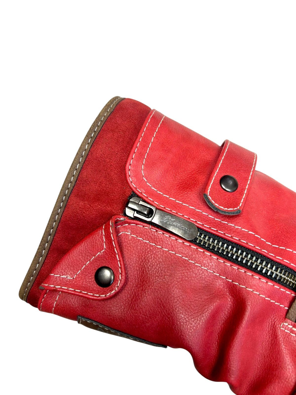 Mustang Vintage Red Mustang Racing Moto boots avantgarde y2k style Size US 6 / IT 36 - 5 Thumbnail