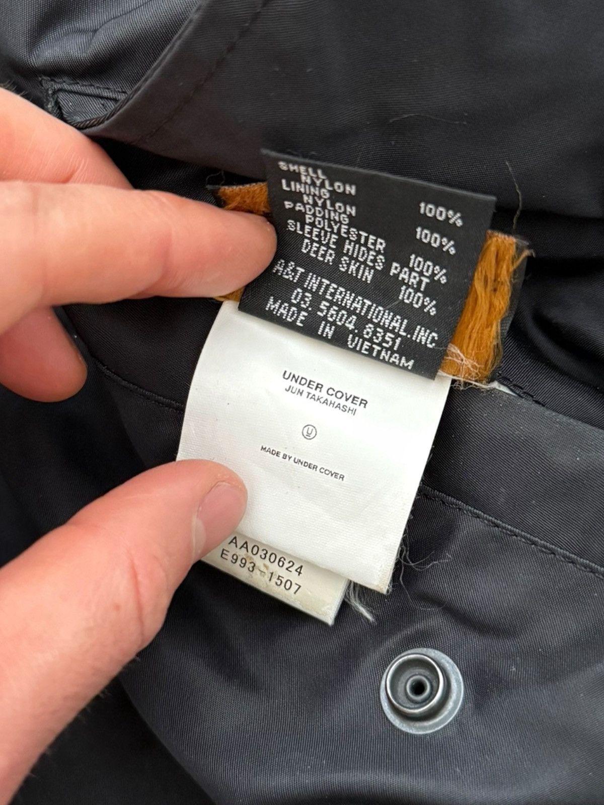 Undercover 2004 GRAIL OG 1st Fragment Deerskin Patch Bomber Size US M / EU 48-50 / 2 - 11 Thumbnail