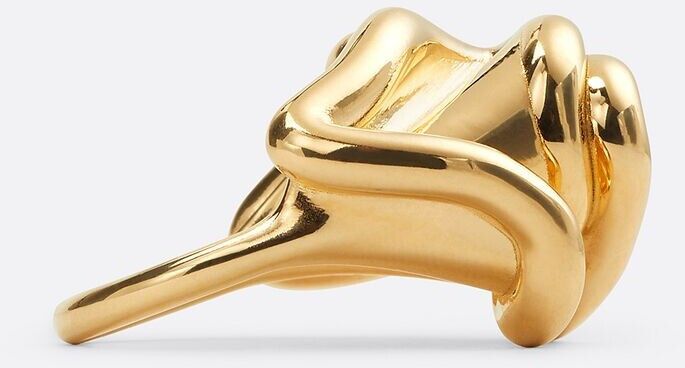 Bottega Veneta o1n1vont1124 Size: 19 / Whirl Ring in Gold Size ONE SIZE - 4 Thumbnail