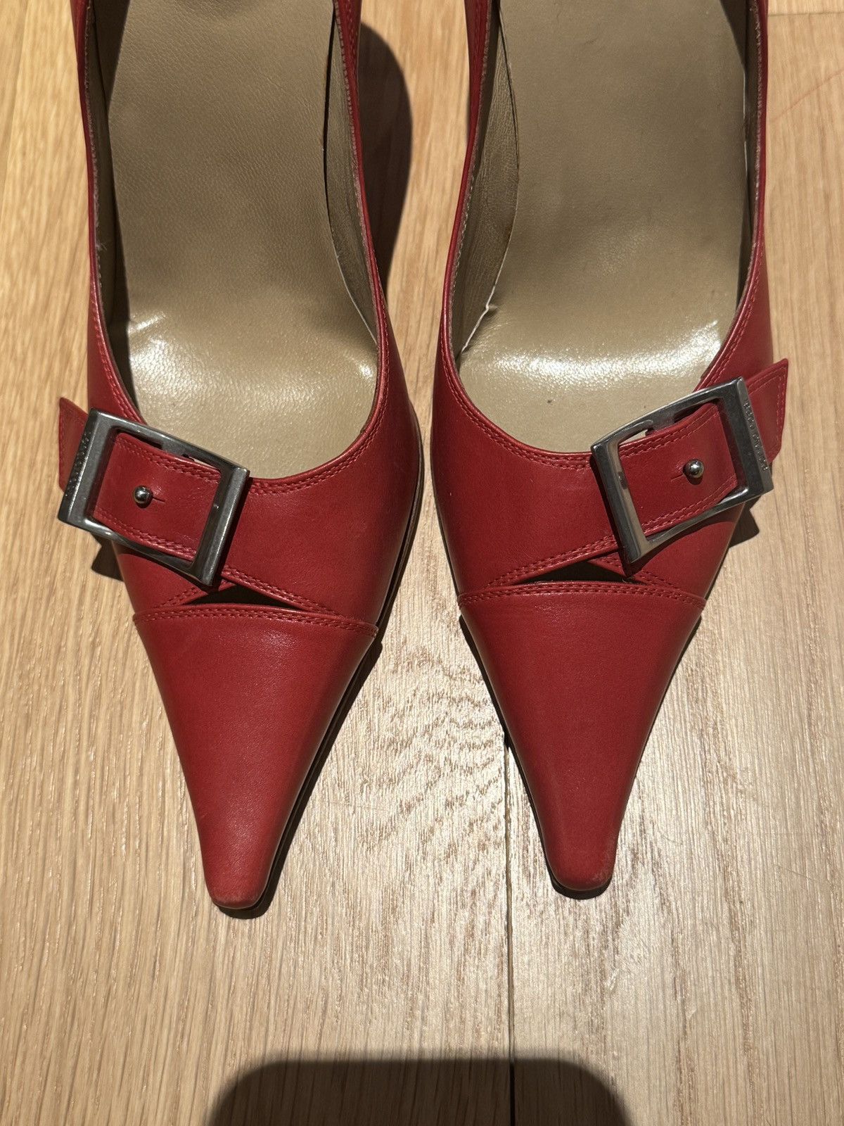 Sergio Rossi Red Sergio Rossi Heels Size US 6.5 / IT 36.5 - 2 Thumbnail