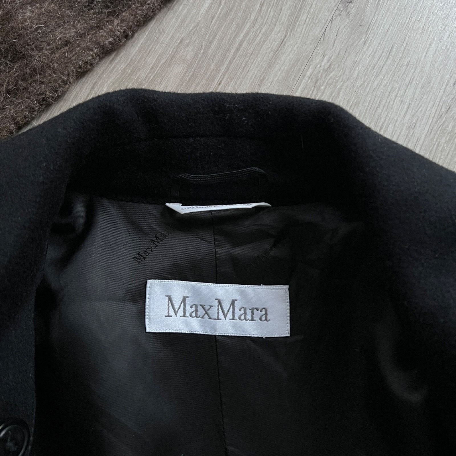Max Mara Max Mara Peacoat Jacket Wool Angora Cashmere 9728AC Size L / US 10 / IT 46 - 6 Thumbnail