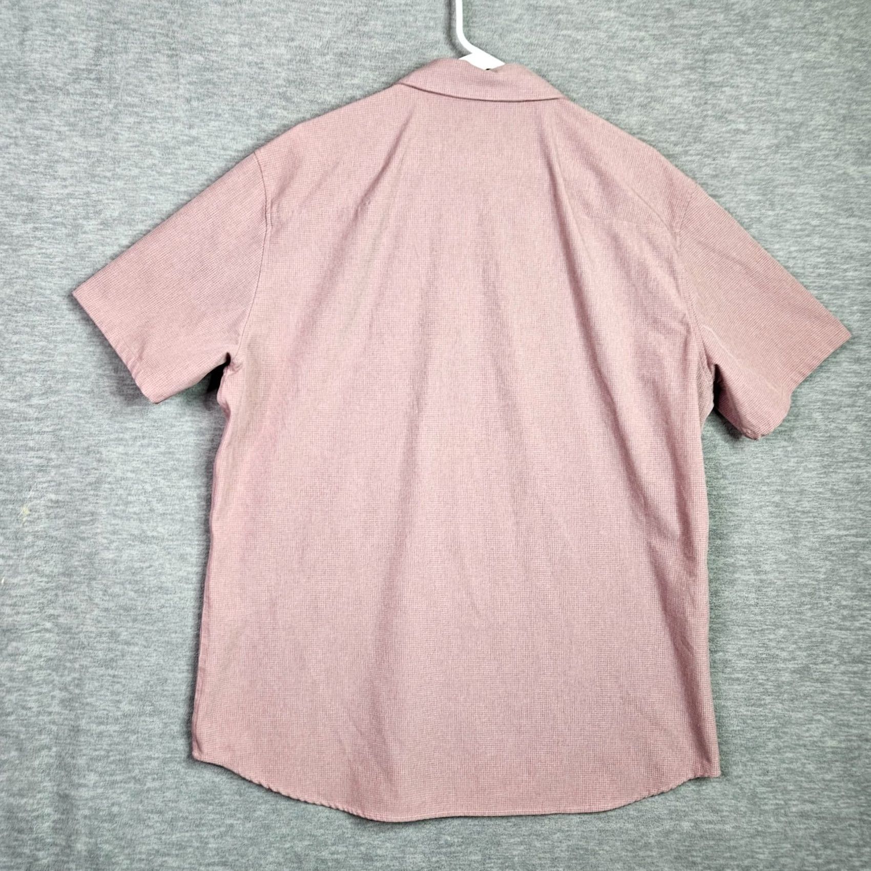 Vintage 01.ALGO Performance Shirt XL Tall Pink Short Sleeve Button Up Quick Dry UPF 40 Shirt XL Pink Short Sleeve Button-Up 01.ALGO Mens Regular Modern Shirt Size US XL / EU 56 / 4 - 2 Thumbnail