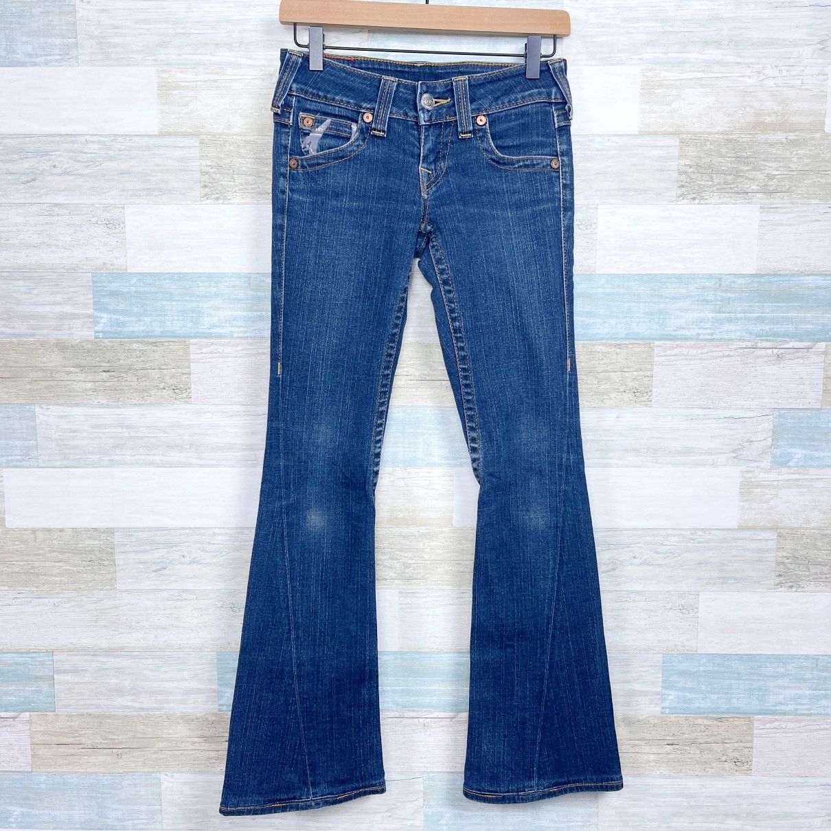 True Religion True Religion Joey Horseshoe Logo Jeans Dark Wash Womens 26 Size 26" / US 2 / IT 38 - 1 Thumbnail
