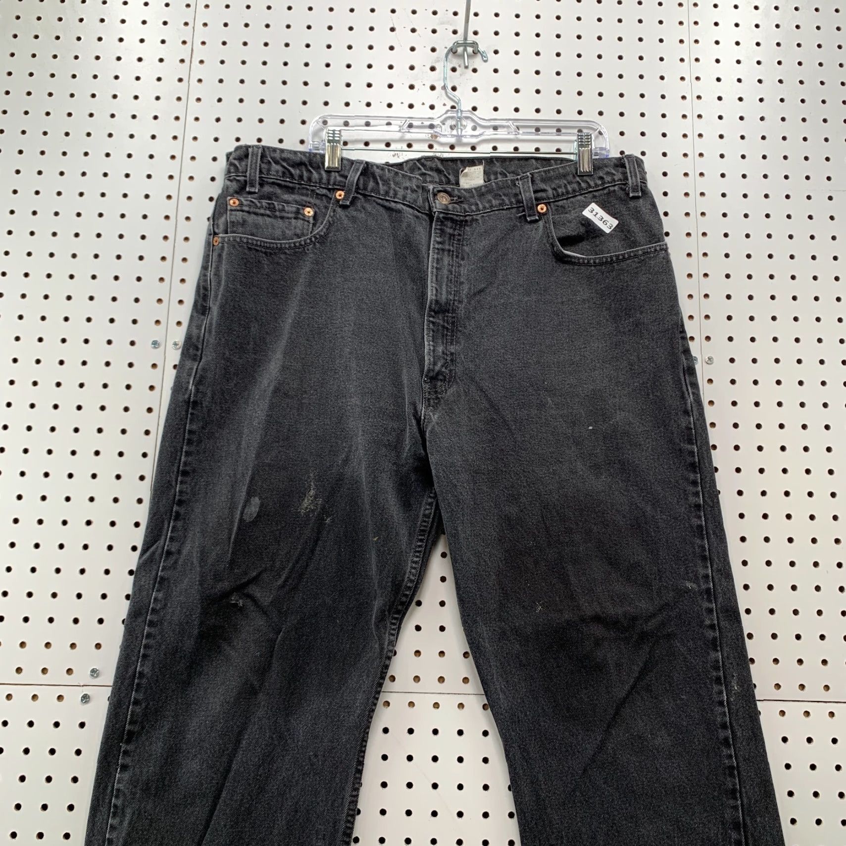 Levi's VINTAGE Levi's 505 Jeans Mens Regular 40x29.5 Black Denim 90s Straight Style Mens Size US 40 / EU 56 - 5 Thumbnail