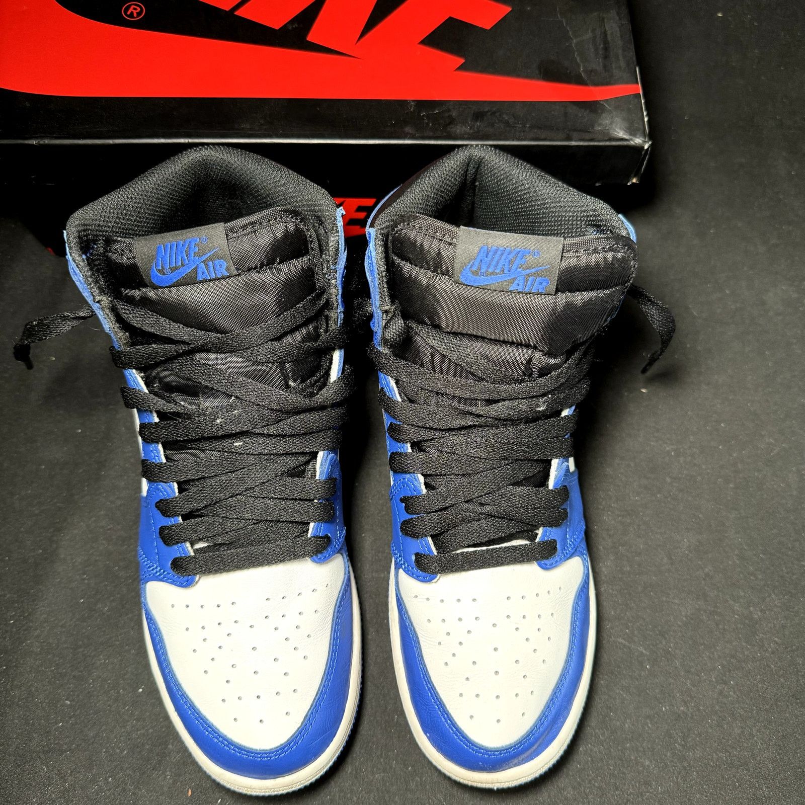 Jordan Brand × Nike Size 6.5 Air Jordan 1 Retro High OG BG Game Royal 2018 Shoes Size US 6.5 / EU 39-40 - 4 Thumbnail