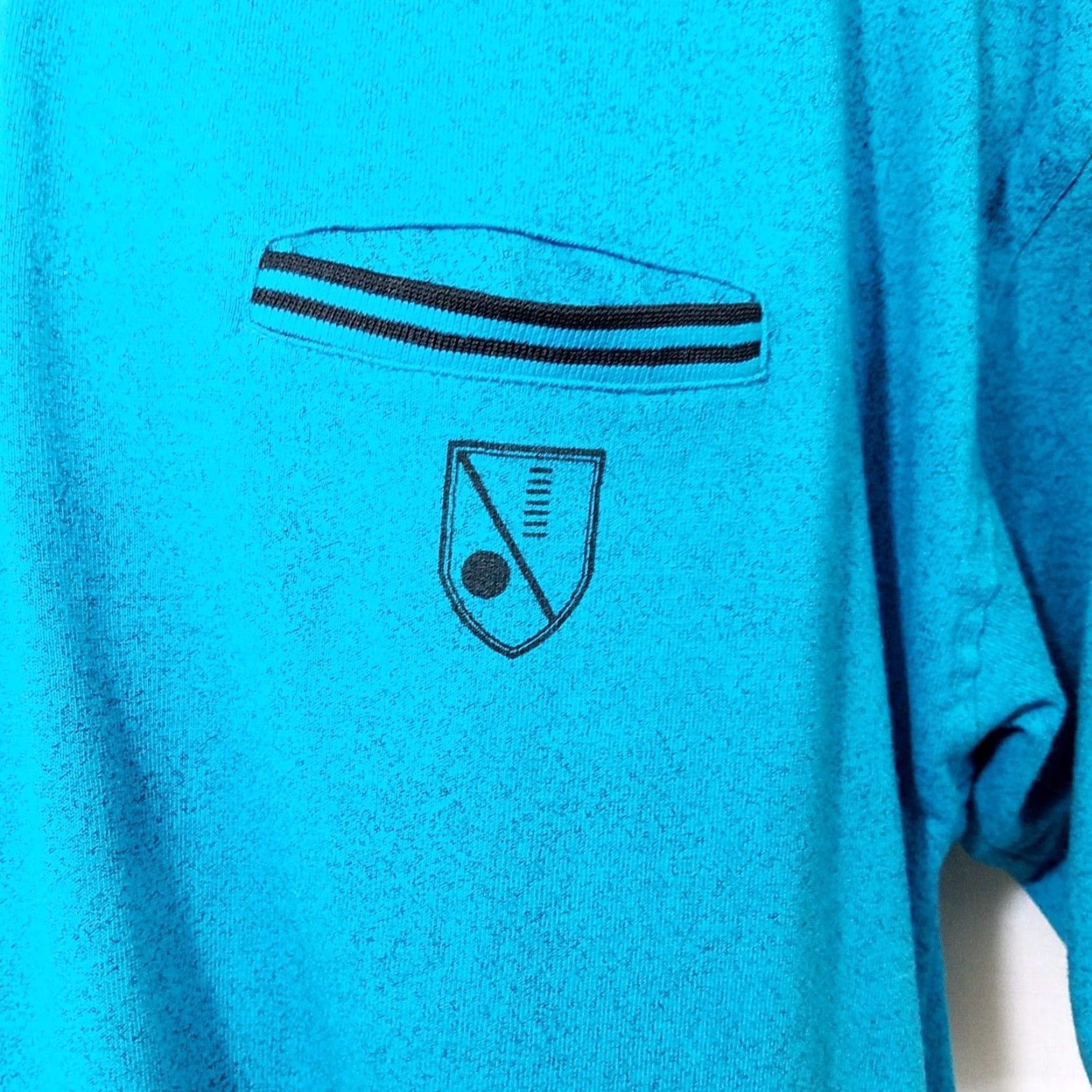 Vintage VINTAGE Xploits Sportswear Polo Shirt Mens XL Blue Teal 80s Streetwear Shirt Mens XL Polo Size US XL / EU 56 / 4 - 4 Thumbnail