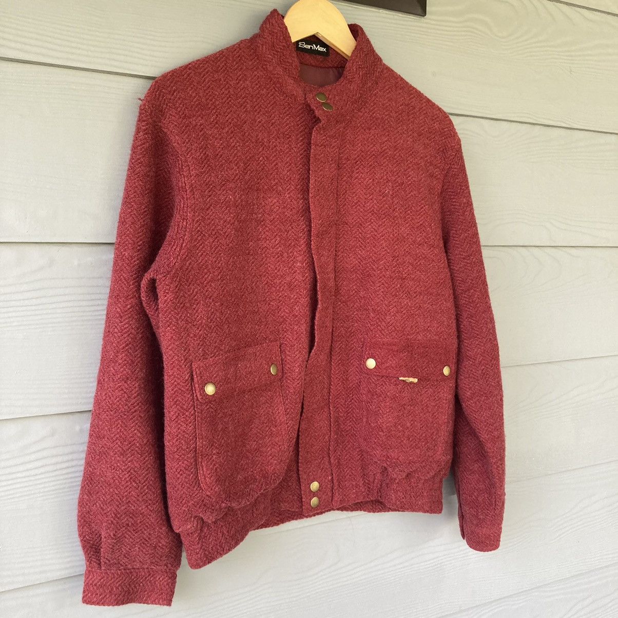Vintage Vintage Ben Max Maroon Jacket Size US L / EU 52-54 / 3 - 2 Thumbnail