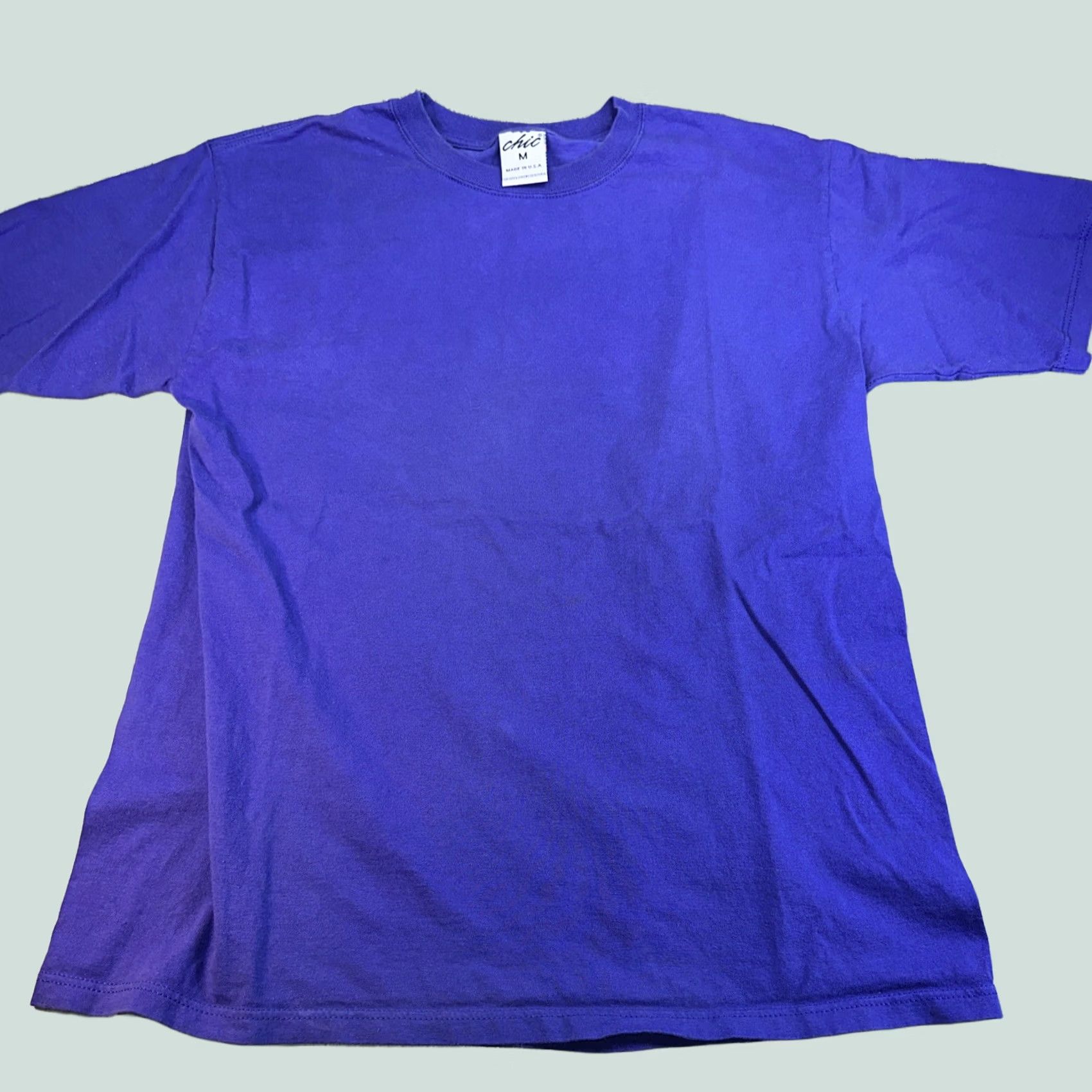 Vintage VINTAGE Blank Women T-Shirt USA Purple Medium MD WOMENS Shirts Shirt Purple USA 90s Size M / US 6-8 / IT 42-44 - 1 Thumbnail