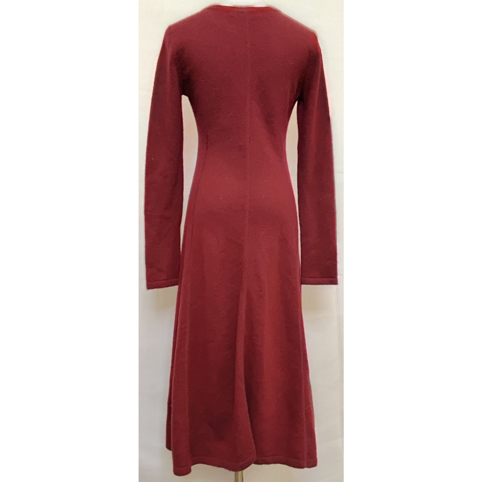 Other Peruvian Connection Knit Dress Women's XS Red 100% Alpaca Size XS / US 0-2 / IT 36-38 - 3 Thumbnail