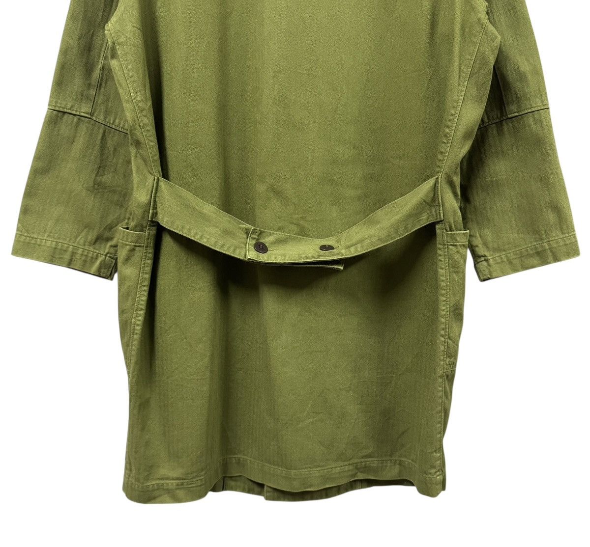 Toyo Enterprises Vtg🔥Domingo Hbt Kimono Cardigan Olive Green Military Style Size US M / EU 48-50 / 2 - 13 Thumbnail