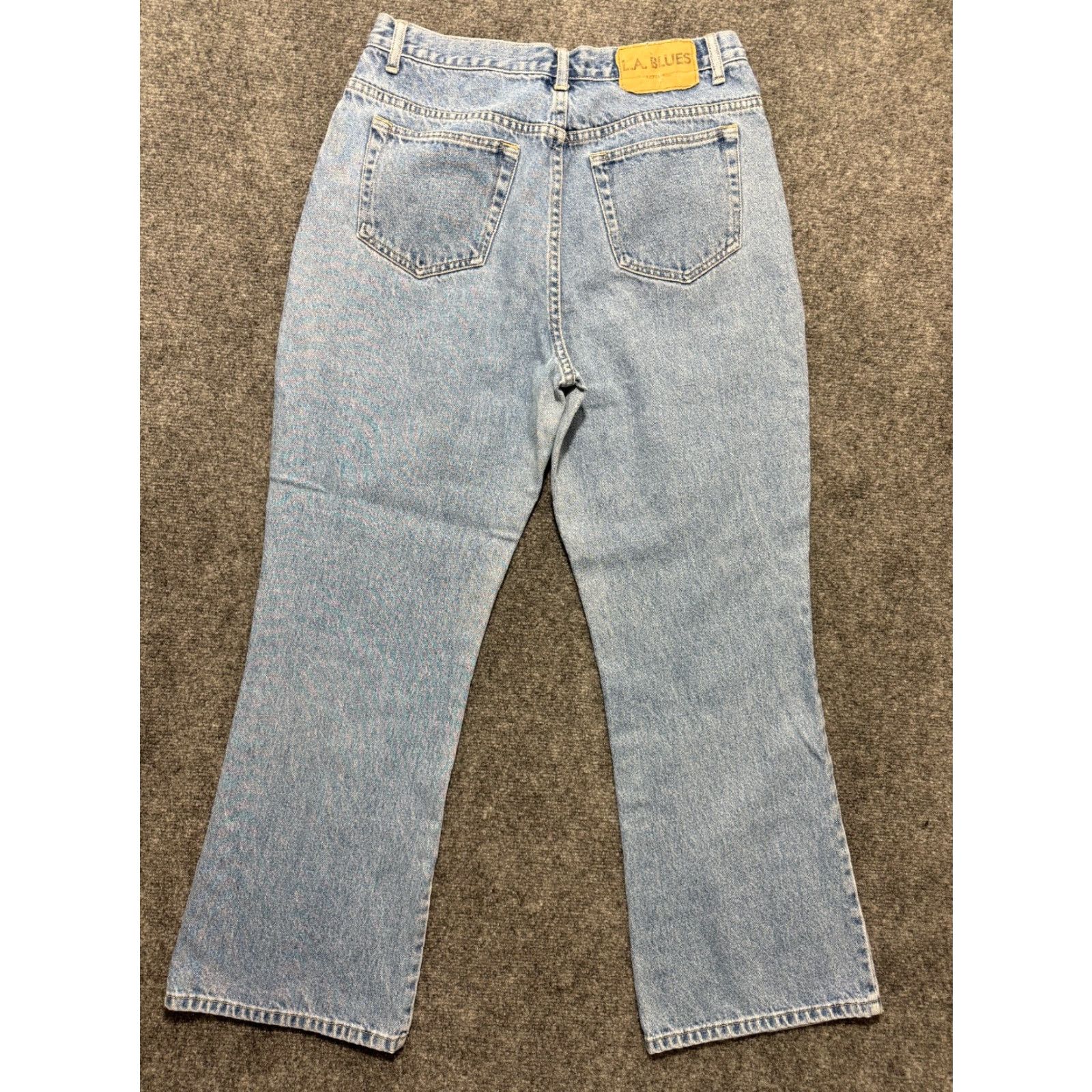 Vintage VINTAGE L.A. Blues Jeans Women's Size 12 Blue Light Wash 30x29 Denim Wide-Leg Jeans Women Size 30" / US 8 / IT 44 - 2 Thumbnail