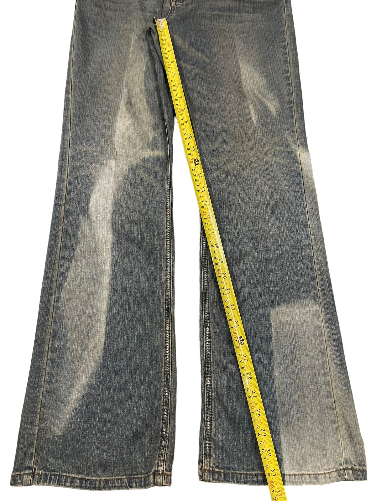 Hysteric Glamour Vintage Japanese Brand Faded Wash Style Bootcut Jeans Size US 30 / EU 46 - 13 Thumbnail