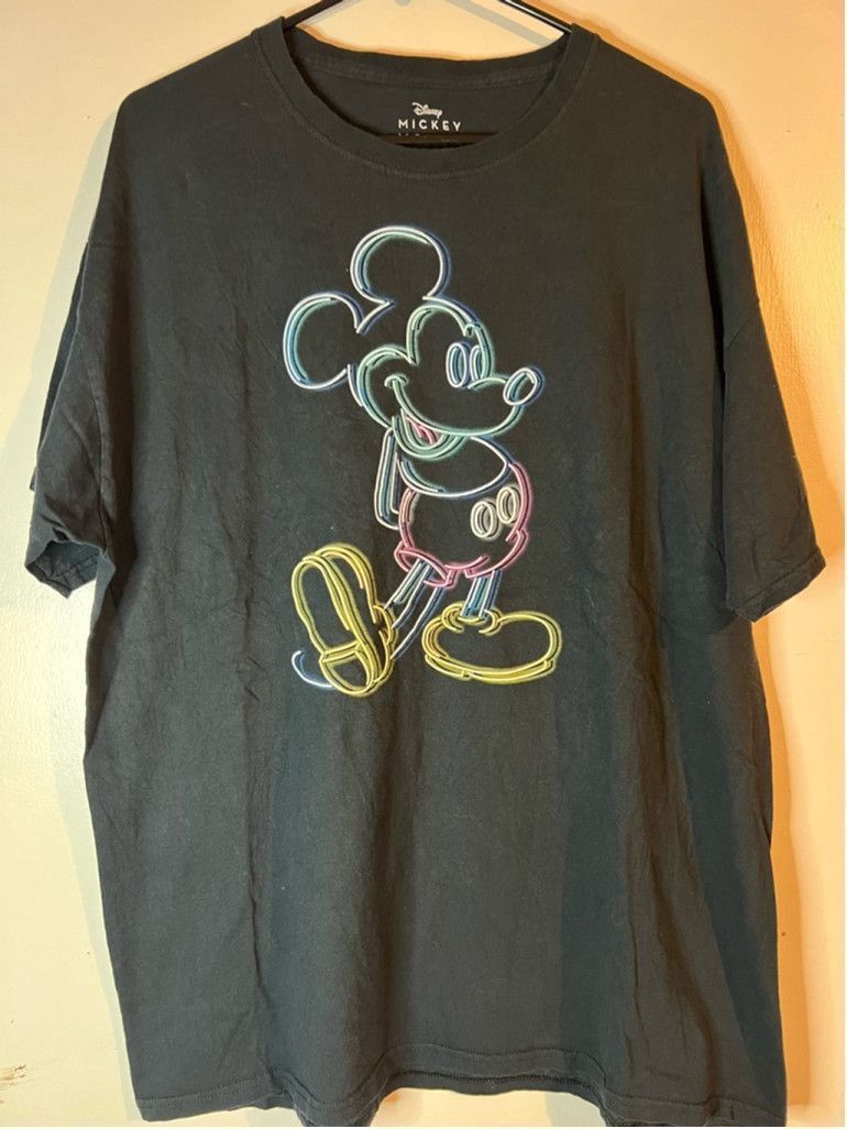 Disney Men's Disney Mickey Mouse T-Shirt XL Black Size US XL / EU 56 / 4 - 1 Thumbnail