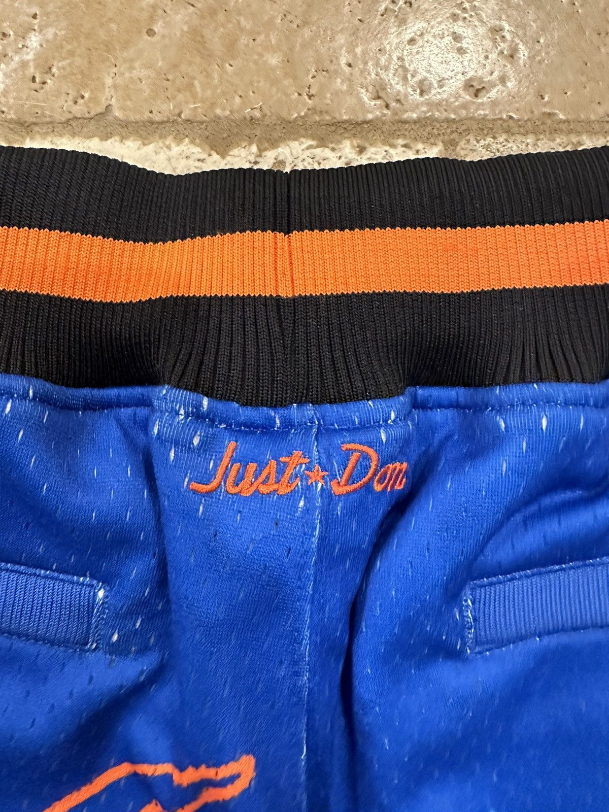 Just Don Just Don x Mitchell & Ness New York Knicks Scribble Shorts Size US 34 / EU 50 - 5 Thumbnail
