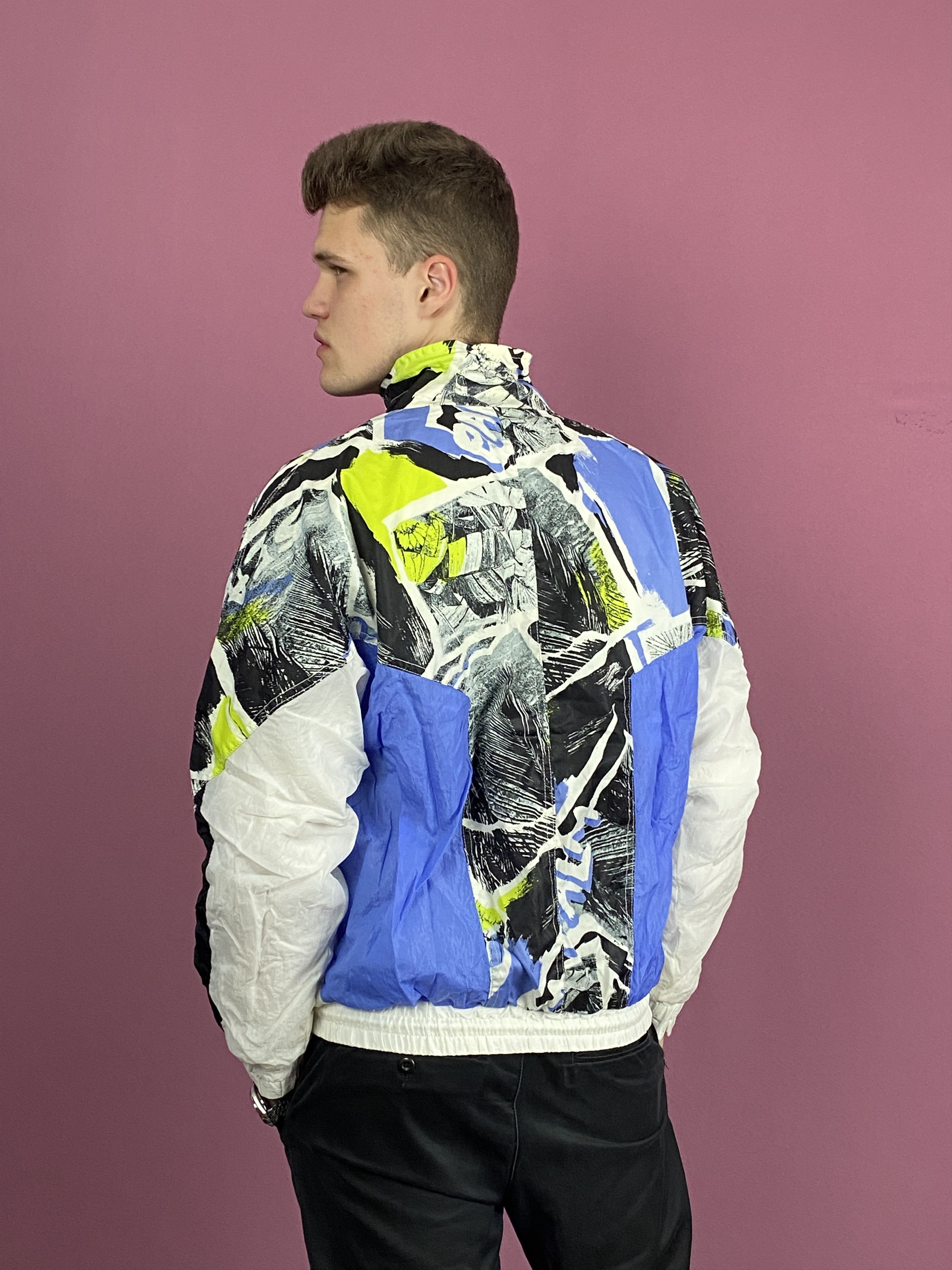 Vintage Gilles Cassadou Vintage Men's Abstract Windbreaker - L Size US L / EU 52-54 / 3 - 3 Thumbnail