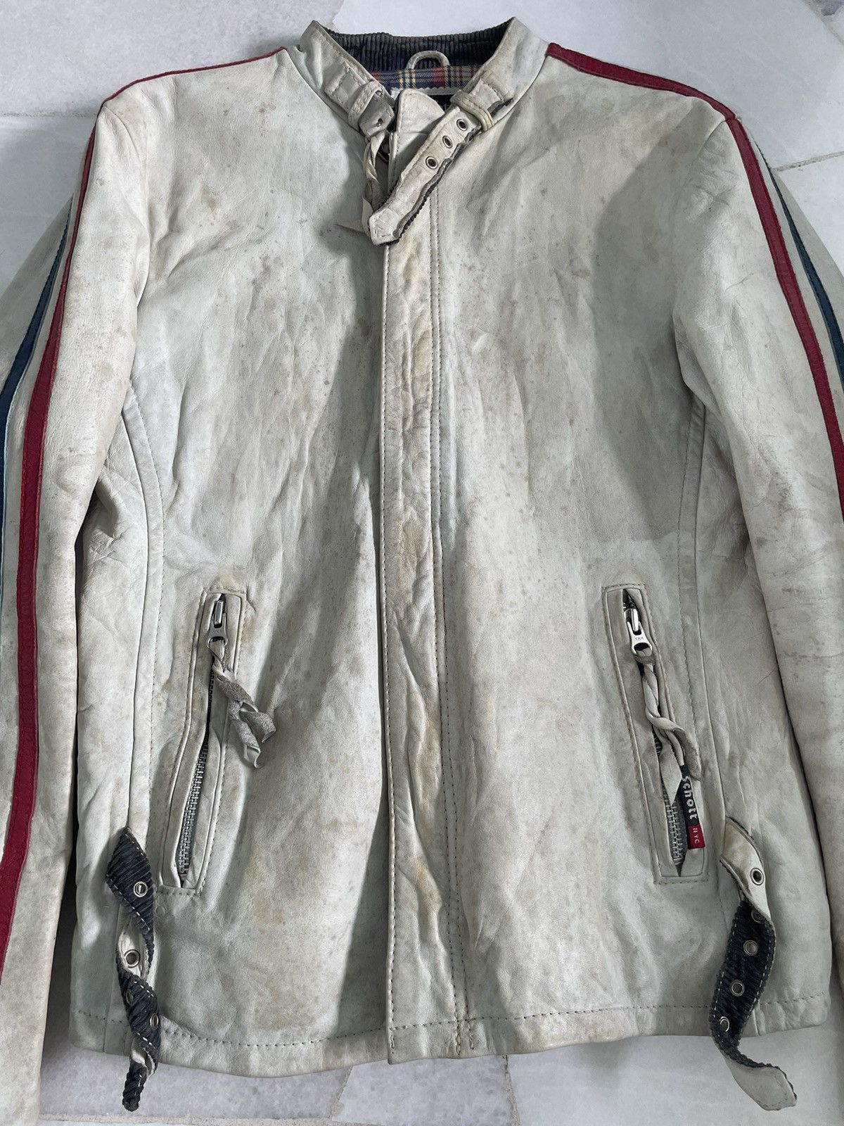 Schott Schott NYC Moto Riders Cowhide Leather Jacket Size US M / EU 48-50 / 2 - 8 Thumbnail